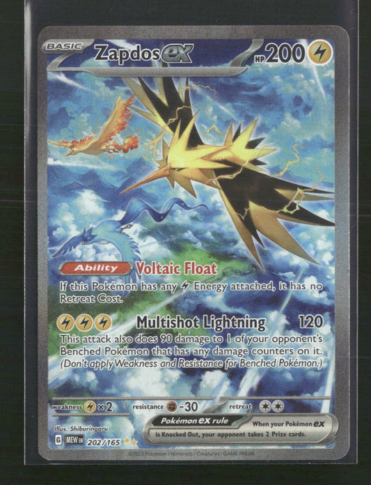 Zapdos ex SV: Scarlet & Violet 151 #202/165