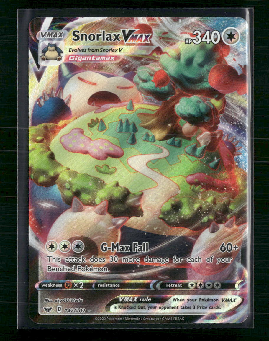 Snorlax VMAX SWSH01: Sword & Shield Base Set #142/202