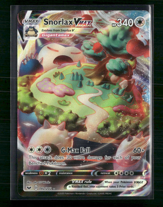 Snorlax VMAX SWSH01: Sword & Shield Base Set #142/202
