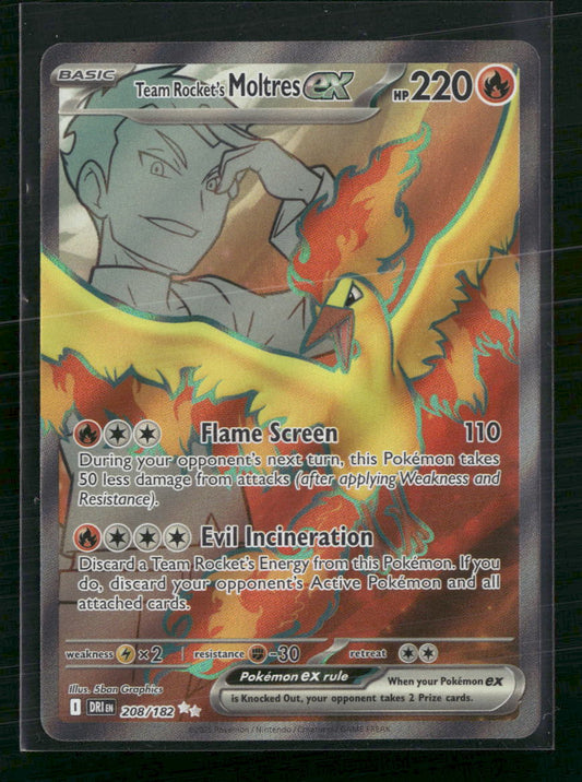 Team Rocket's Moltres ex SV10: Destined Rivals #208/182