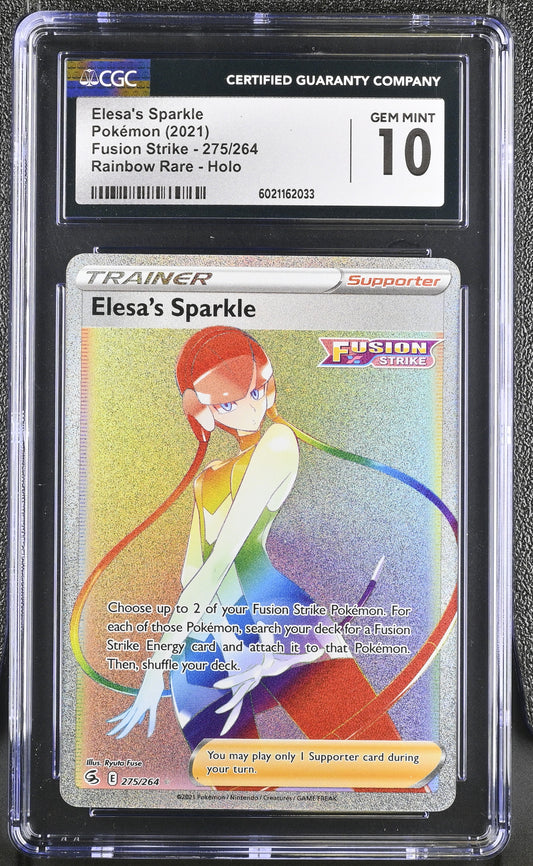 Elesa's Sparkle 2021 Fusion Strike #275/264 CGC 10