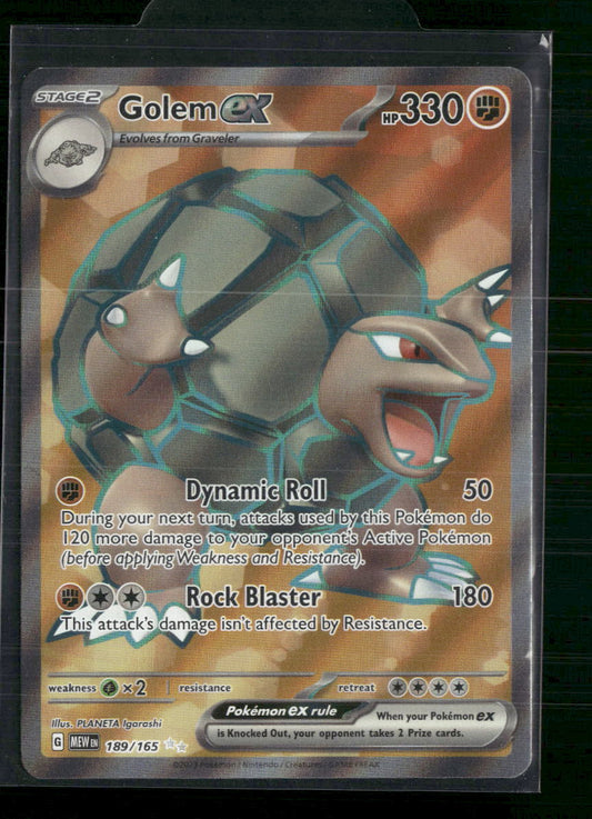 Golem ex SV: Scarlet & Violet 151 #189/165