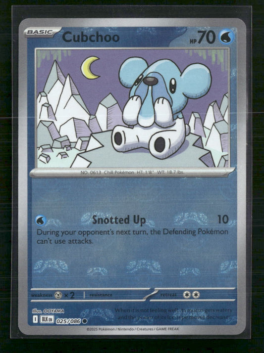 Cubchoo (Master Ball Pattern) SV: Black Bolt #025/086
