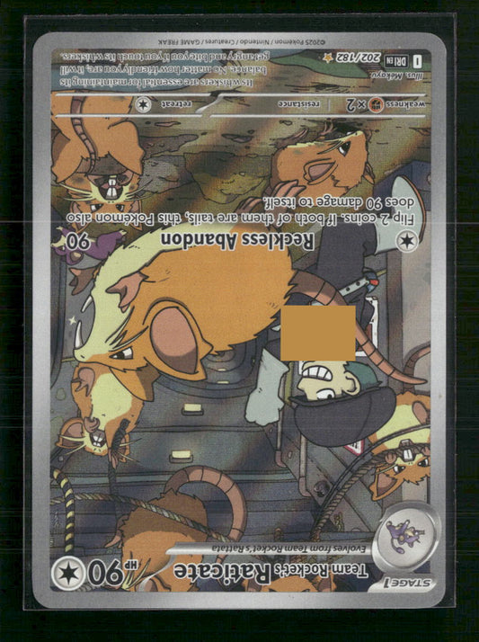 Team Rocket's Raticate SV10: Destined Rivals #202/182