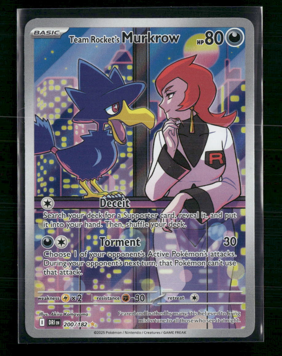 Team Rocket's Murkrow SV10: Destined Rivals #200/182