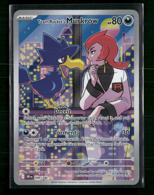 Team Rocket's Murkrow SV10: Destined Rivals #200/182