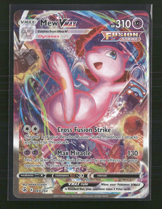 Mew VMAX (Alternate Art Secret) SWSH08: Fusion Strike #269/264