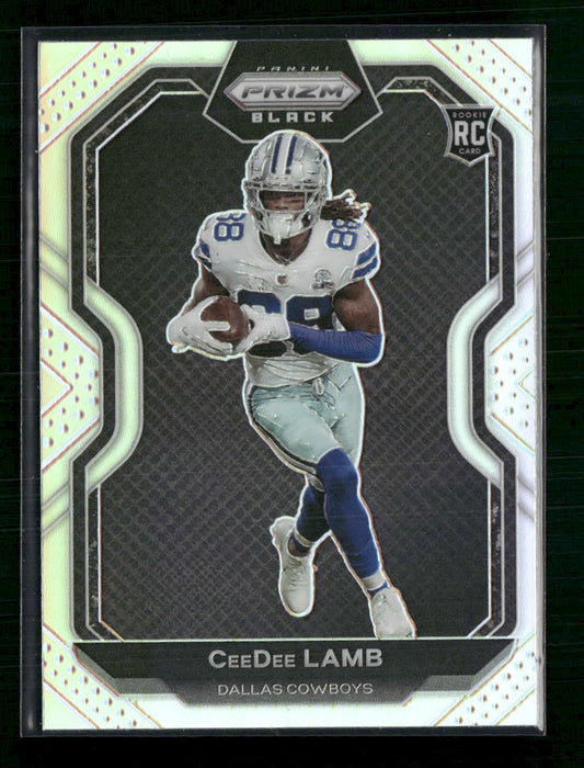 CeeDee Lamb 2020 Panini Chronicles #PB-11 Prizm Black Silver