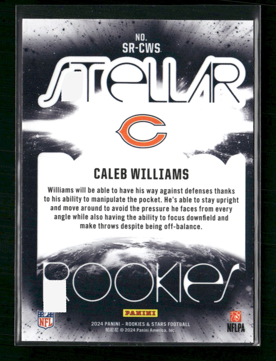 Caleb Williams 2024 Panini Rookies & Stars #SR-CWS Stellar Rookies Red Plaid