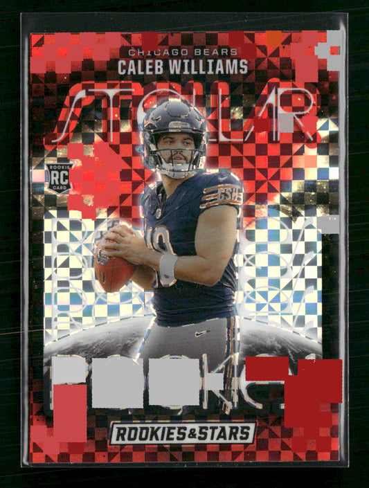 Caleb Williams 2024 Panini Rookies & Stars #SR-CWS Stellar Rookies Red Plaid