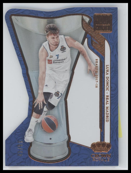 Luka Doncic 2023-24 Panini Crown Royale #10 Pillars of the Game #/99