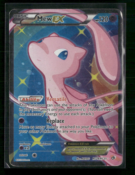 Mew EX (Full Art) Legendary Treasures: RC #RC24/RC25 - Damaged