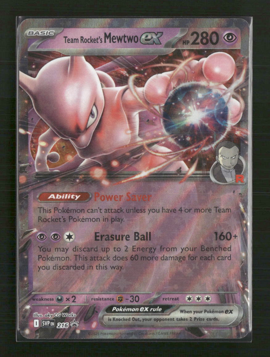 Team Rocket's Mewtwo ex SV: Scarlet & Violet Promo Cards #216
