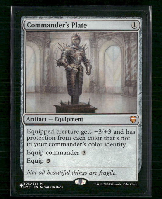 Commander's Plate Commander Legends #305