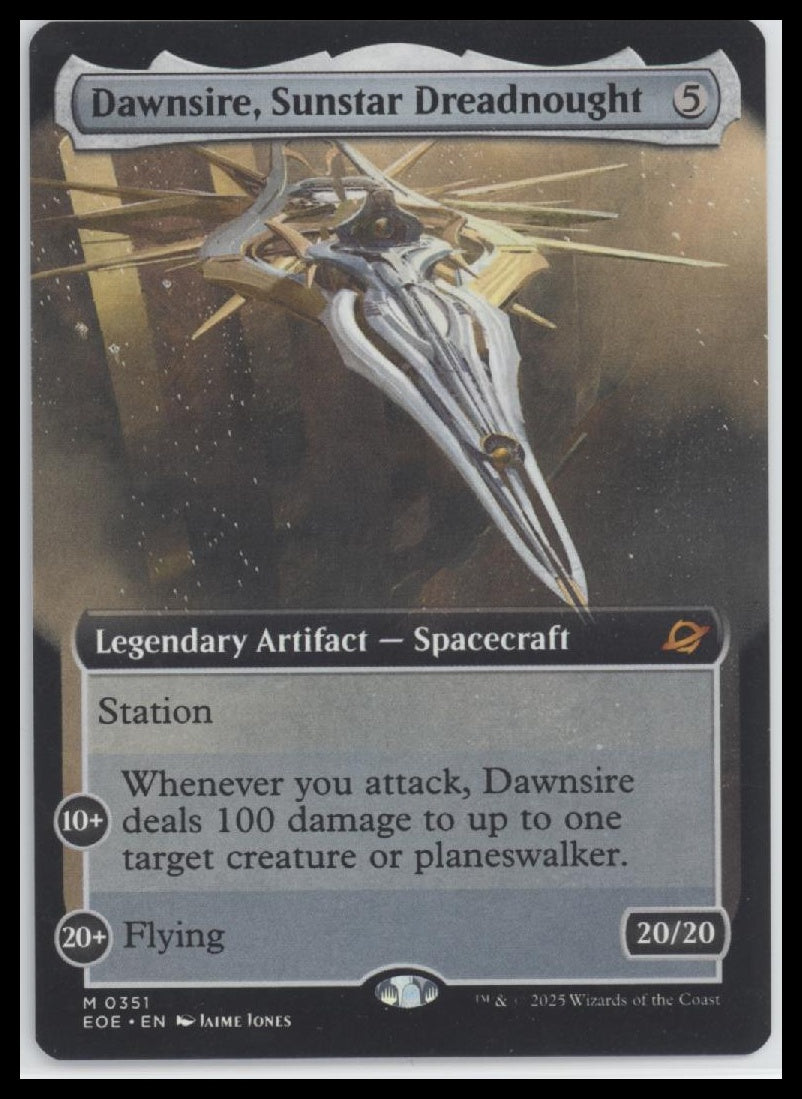 Dawnsire, Sunstar Dreadnought (Extended Art) Edge of Eternities #351