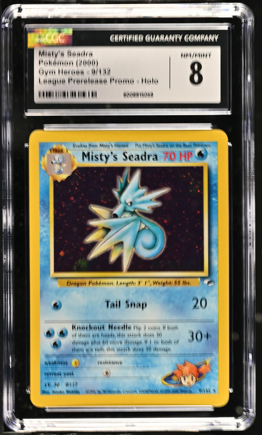 Misty's Seadra 2000 Gym Heroes #9/132 CGC 8