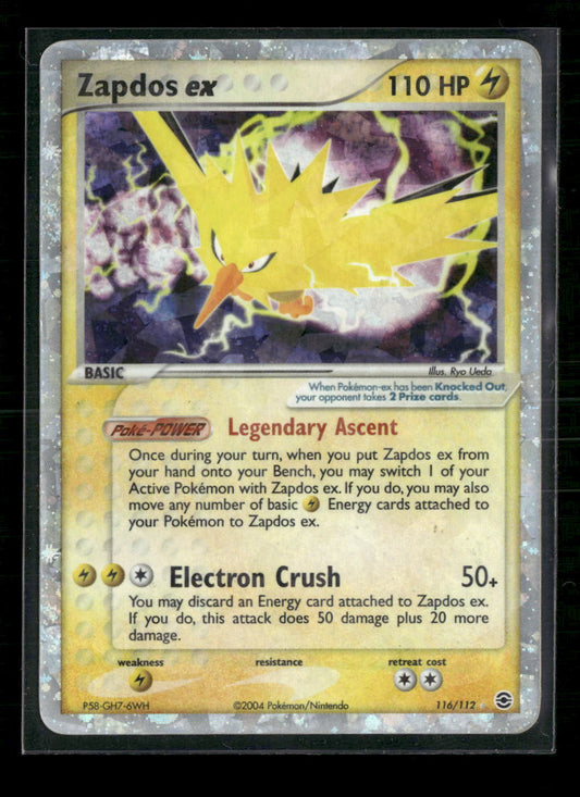 Zapdos ex FireRed & LeafGreen #116/112 - Cracked Ice