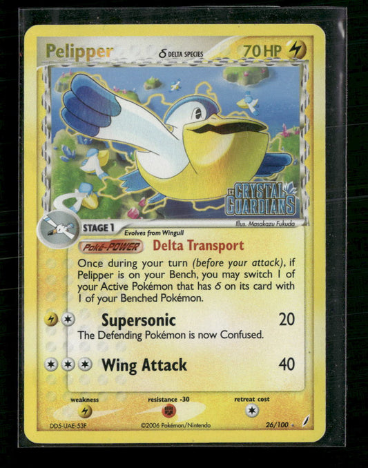 Pelipper (Delta Species) Crystal Guardians Stamped #26/100