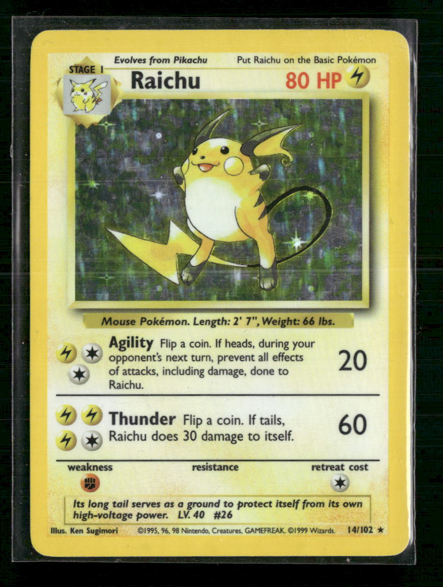 Raichu Base Set #014/102