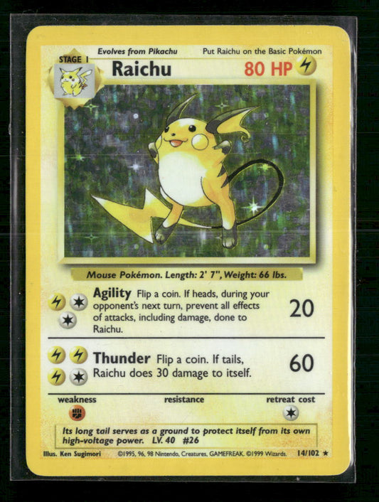 Raichu Base Set #014/102