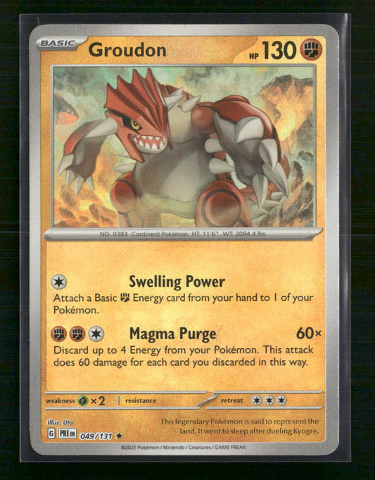 Groudon SV: Prismatic Evolutions #049/131 Reverse Holo