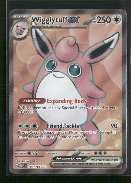 Wigglytuff ex SV: Scarlet & Violet 151 #187/165