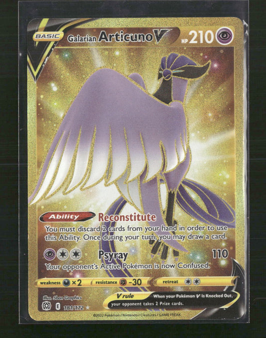 Galarian Articuno V (Secret) SWSH09: Brilliant Stars #181/172