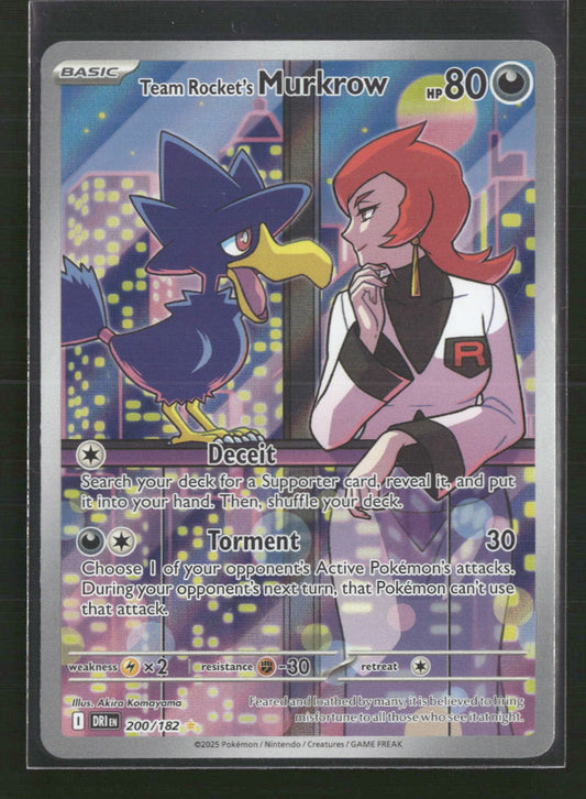 Team Rocket's Murkrow SV10: Destined Rivals #200/182