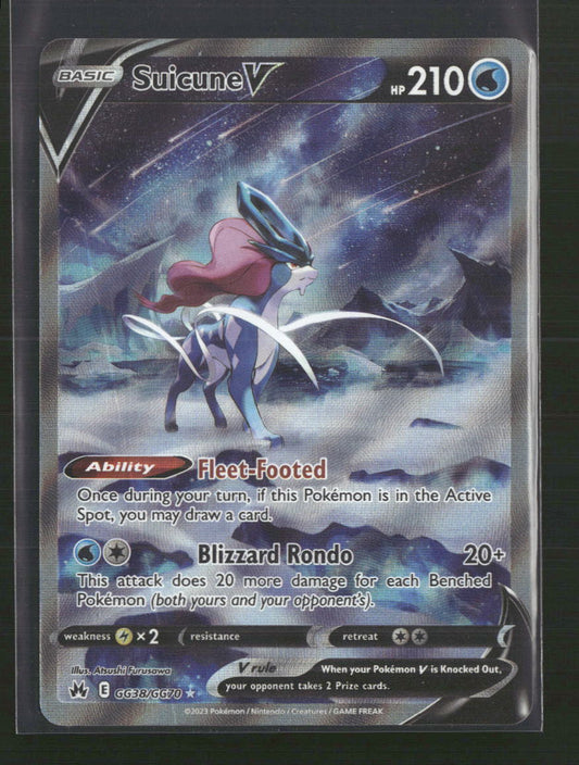 Suicune V Crown Zenith: Galarian Gallery #GG38/GG70