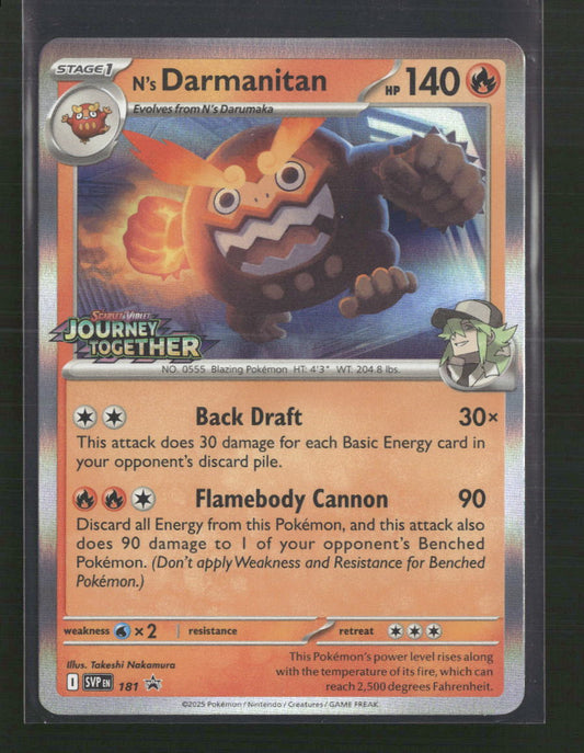 N's Darmanitan SV: Scarlet & Violet Promo Cards #181