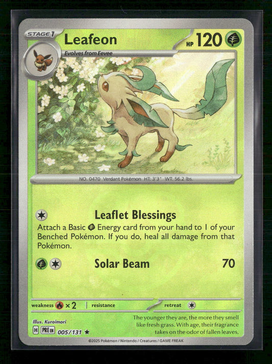 Leafeon (Master Ball Pattern) SV: Prismatic Evolutions #005/131