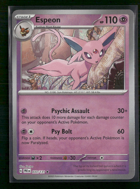 Espeon (Master Ball Pattern) SV: Prismatic Evolutions #033/131