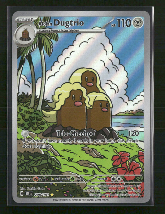 Alolan Dugtrio SV08: Surging Sparks #208/191