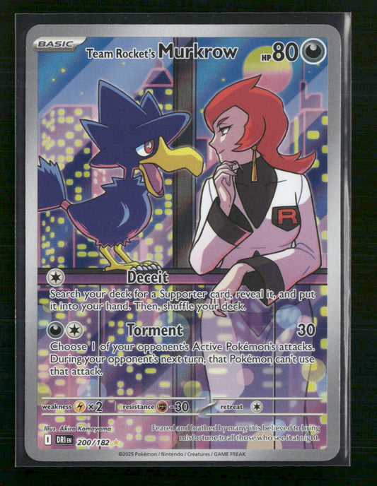 Team Rocket's Murkrow SV10: Destined Rivals #200/182