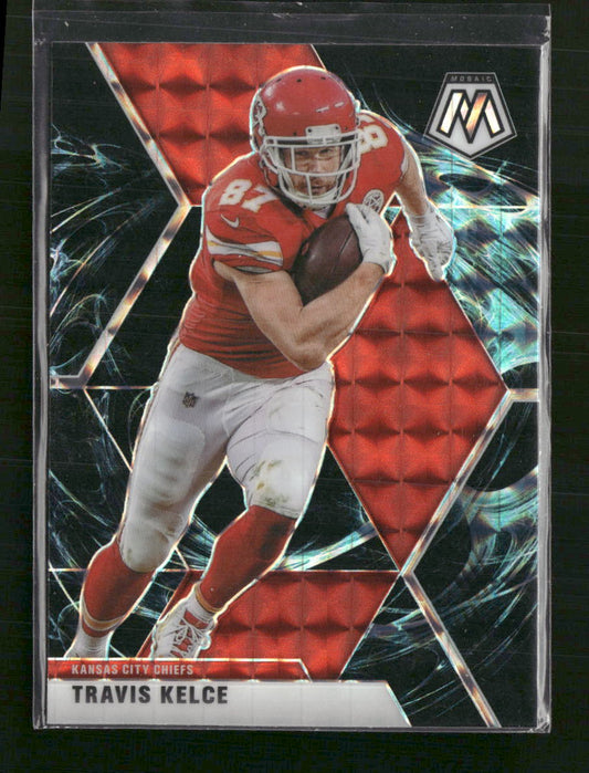 Travis Kelce 2020 Panini Mosaic #4 Prizm Genesis