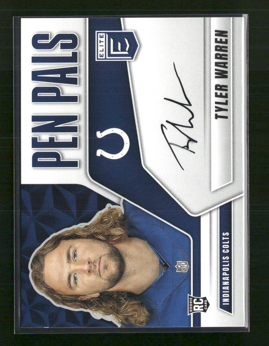 Tyler Warren 2025 Donruss Elite #PP-TWA Pen Pals