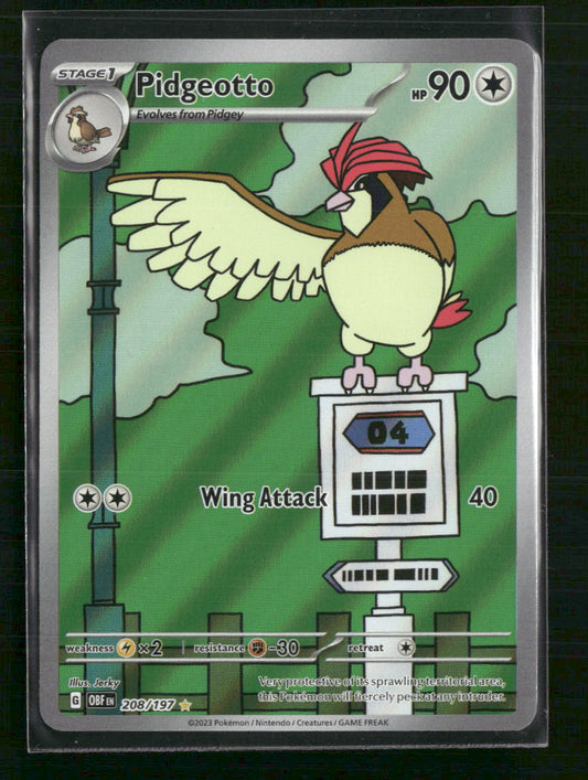 Pidgeotto SV03: Obsidian Flames #208/197