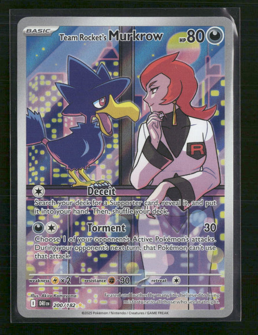 Team Rocket's Murkrow SV10: Destined Rivals #200/182