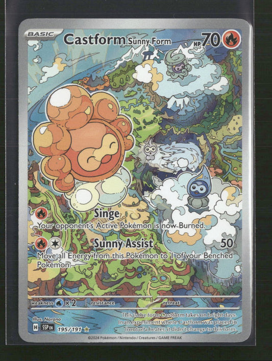 Castform Sunny Form SV08: Surging Sparks #195/191