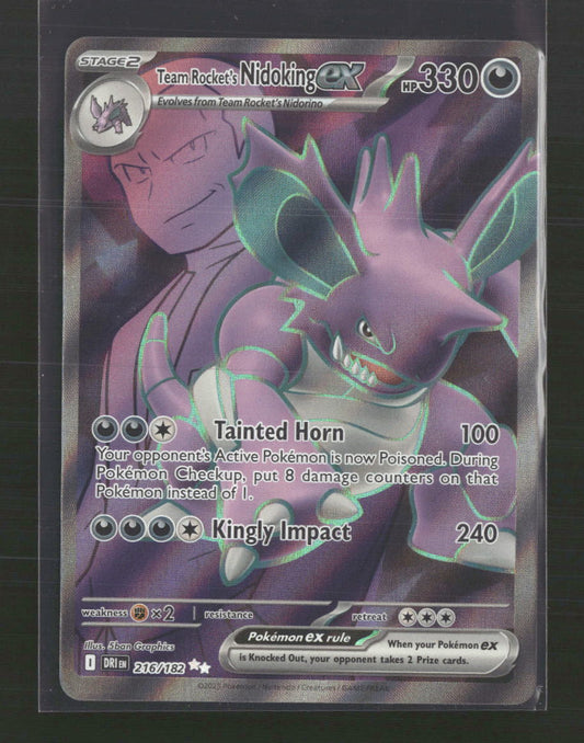 Team Rocket's Nidoking ex SV10: Destined Rivals #216/182