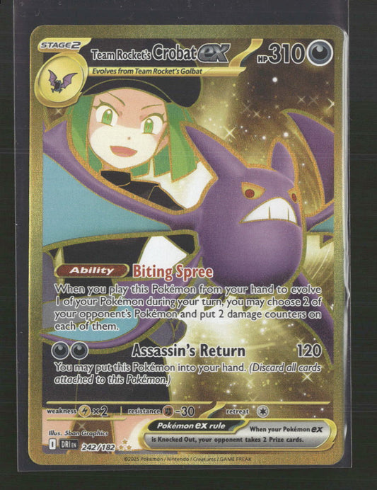 Team Rocket's Crobat ex SV10: Destined Rivals #242/182