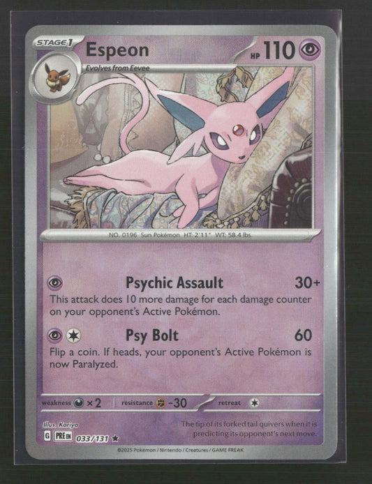 Espeon (Master Ball Pattern) SV: Prismatic Evolutions #033/131