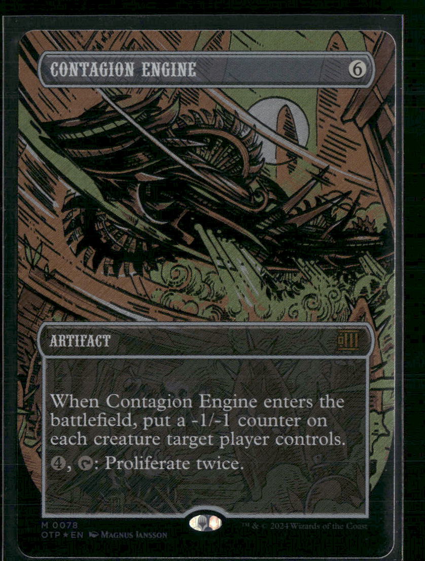 Contagion Engine (Textured Foil) Outlaws of Thunder Junction: Breaking News #78
