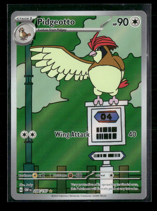 Pidgeotto SV03: Obsidian Flames #208/197