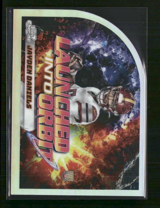 Jayden Daniels 2024 Topps Chrome Cosmic #LIO-10 Launched Into Orbit