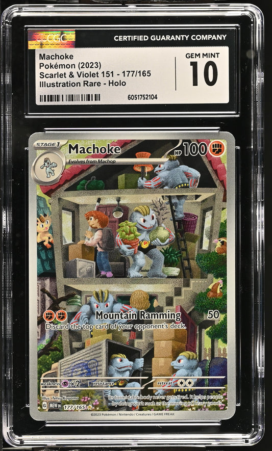 Machoke 2023 Scarlet & Violet 151 #177/165 CGC 10