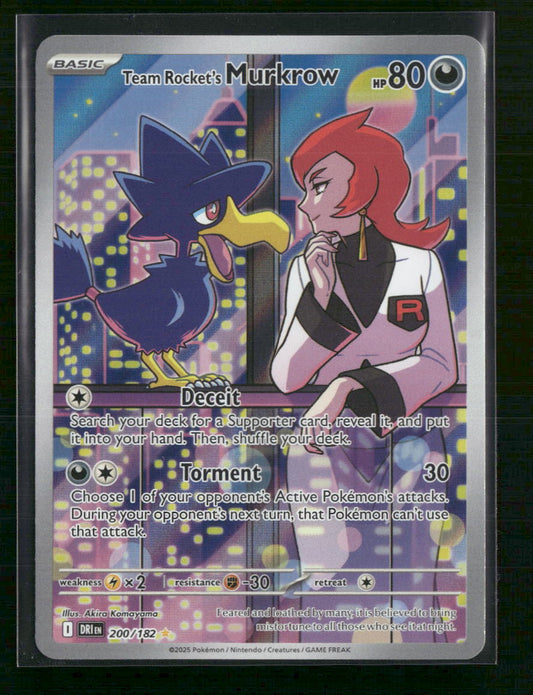 Team Rocket's Murkrow SV10: Destined Rivals #200/182