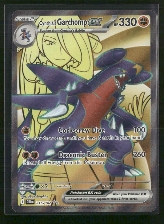 Cynthia's Garchomp ex SV10: Destined Rivals #215/182
