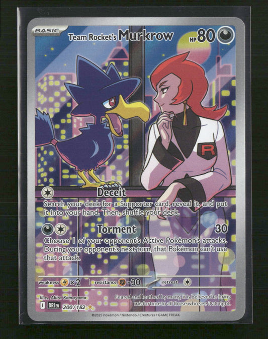 Team Rocket's Murkrow SV10: Destined Rivals #200/182