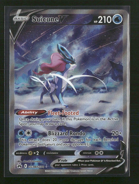 Suicune V Crown Zenith: Galarian Gallery #GG38/GG70